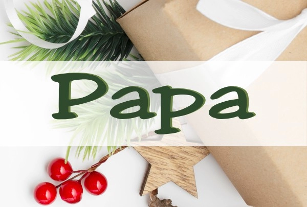 Cadeau de Noël pour Papa